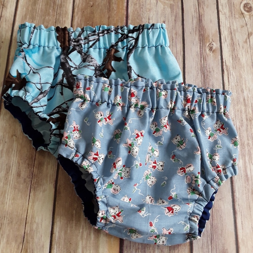 Handmade Diaper covers sz. 6/9 mos. Set of 2